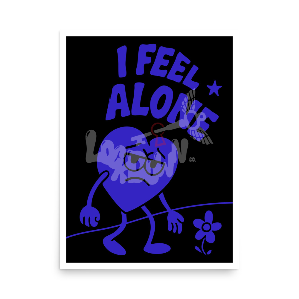 I FEEL ALONE canva