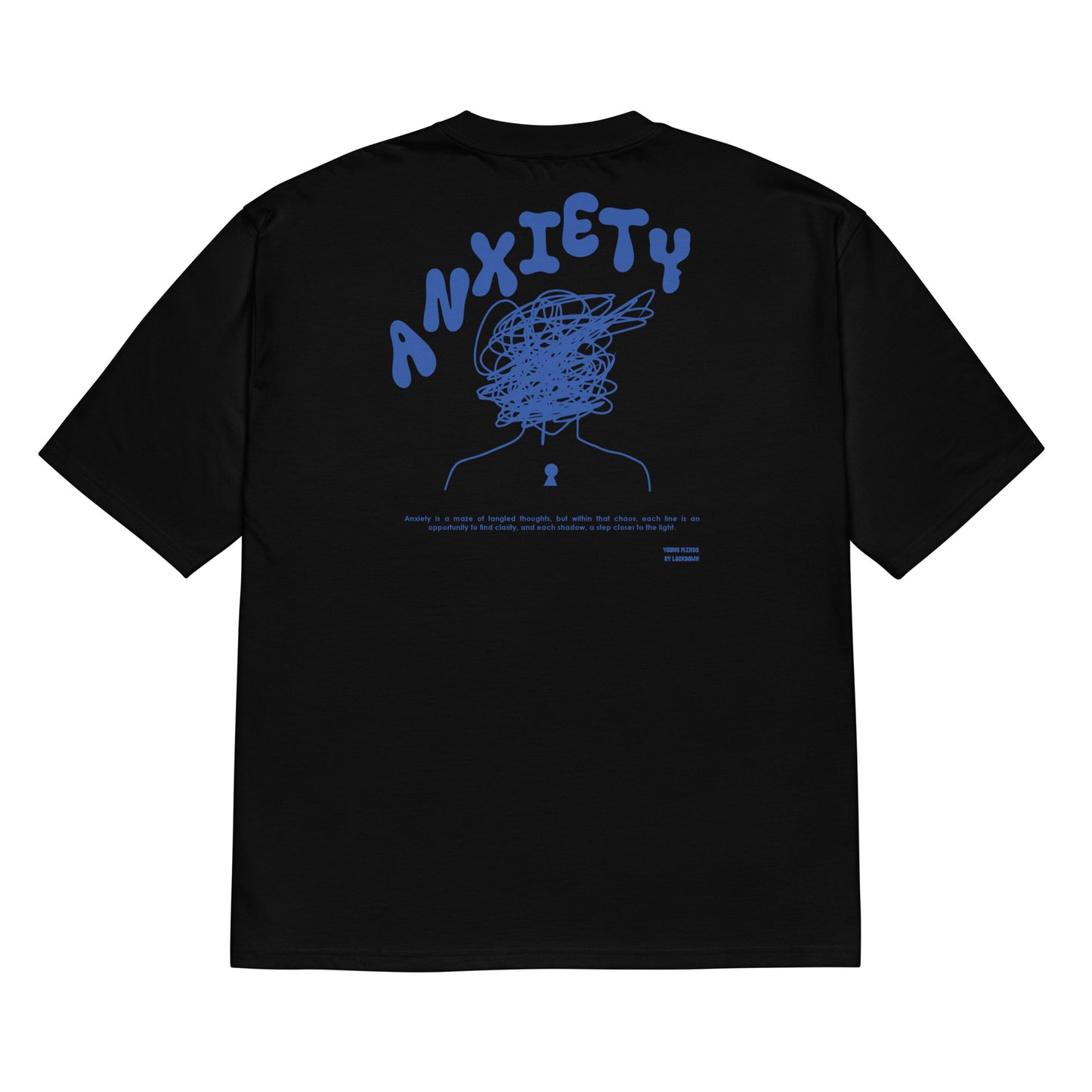 Anxiety oversized POD T-shirt