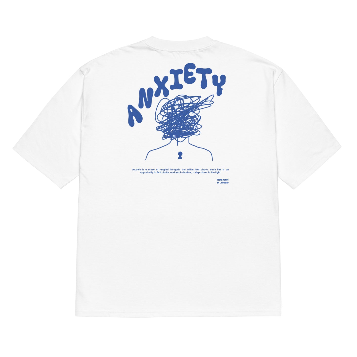 Anxiety oversized POD T-shirt