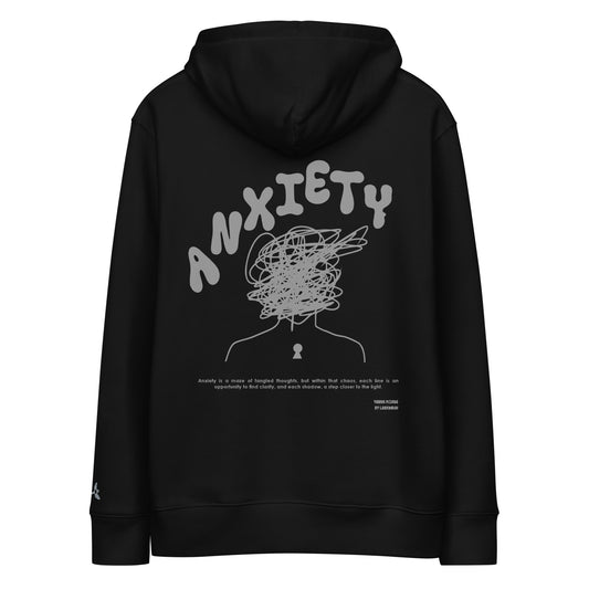 Anxiety Hoodie High POD Black