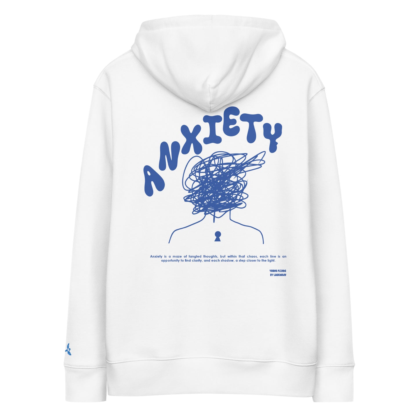 Anxiety Hoodie high POD white